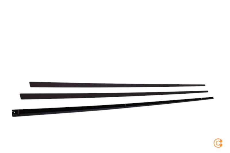 Stehleuchte Tago, Dreibein Schirm Schwarz/Silber Stehlampe Lampe Siehe Text/Foto B-Ware
