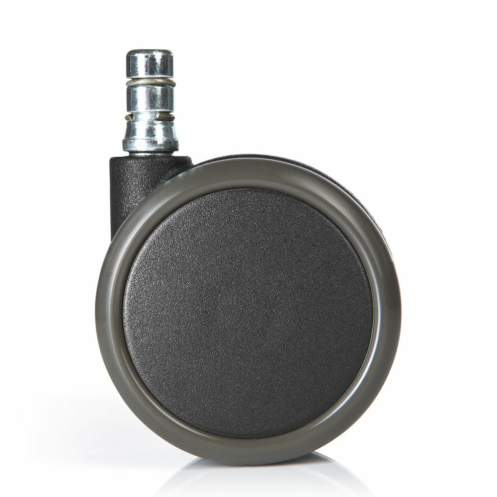 B-Ware 5x Rolo No Noise 11mm/65mm Hartböden Stuhlrollen Rollen Schwarz Hjh Office