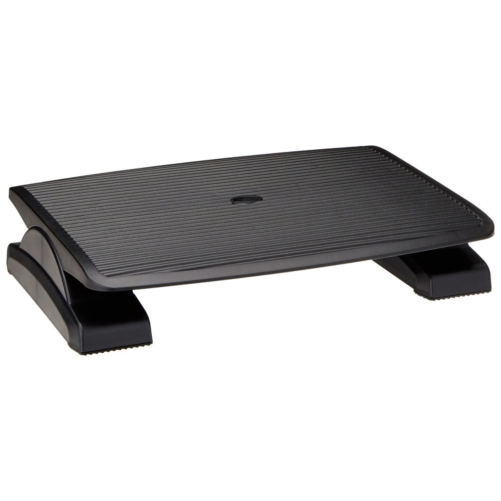 hjh OFFICE Fußstütze PIEDINO STRIPE schwarz neigbar Büro Schreibtisch Stützen - 4251084639167