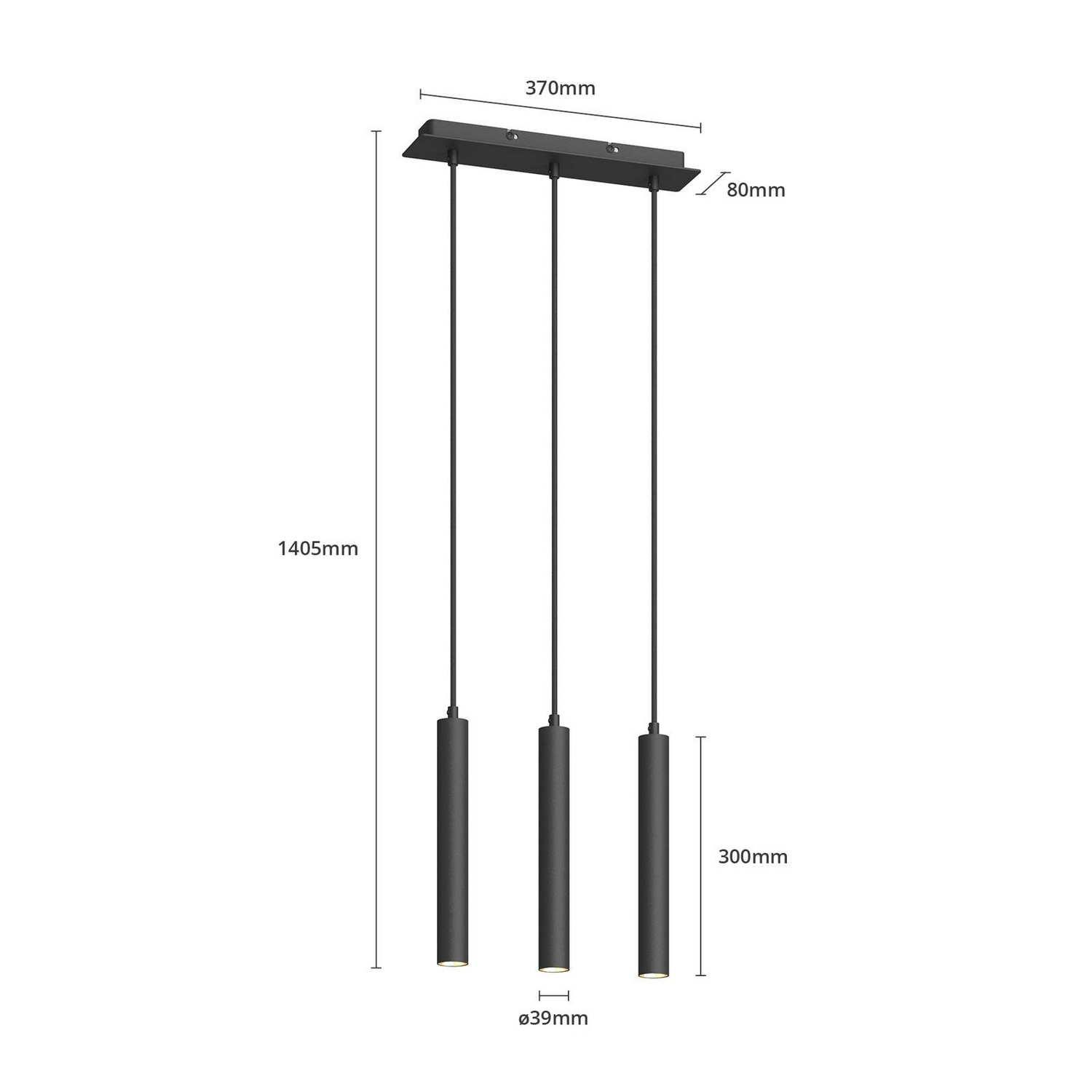 B-Ware Arcchio Franka Led Pendelleuchte Hängeleuchte Deckenlampe Leuchte 3 Flammig L793