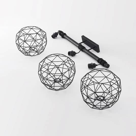 Lindby Paridimo Hängelampe Hängeleuchte Pendellampe Lampe Leuchte Stahl 3 Flg.   B-Ware - 4251911737950