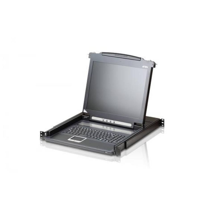 Aten Slideaway console 17" LCD SWISS-GERMAN KEYBOARD VGA KVM Switch