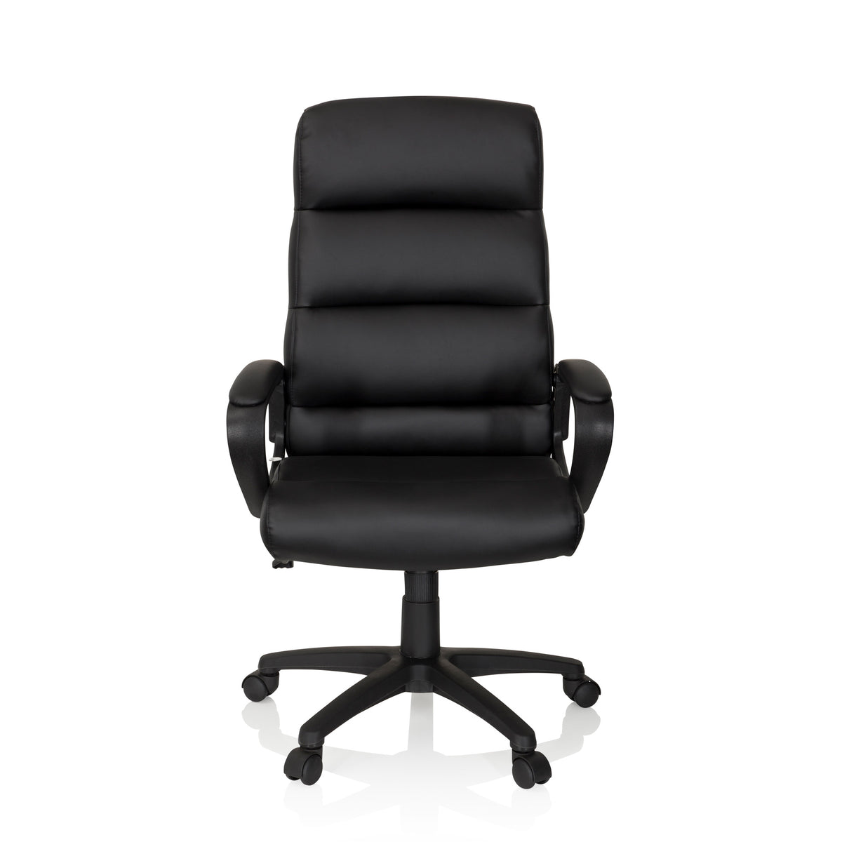 hjh OFFICE Bürostuhl Chefsessel FUTURA 100 Kunstleder schwarz ergonomisch 110kg - 4251084676155