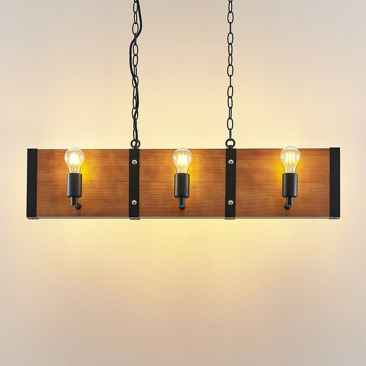 Lindby Kamilja Pendelleuchte Hängeleuchte Deckenlampe Lampe Fürs Esszimmer Holz B-Ware