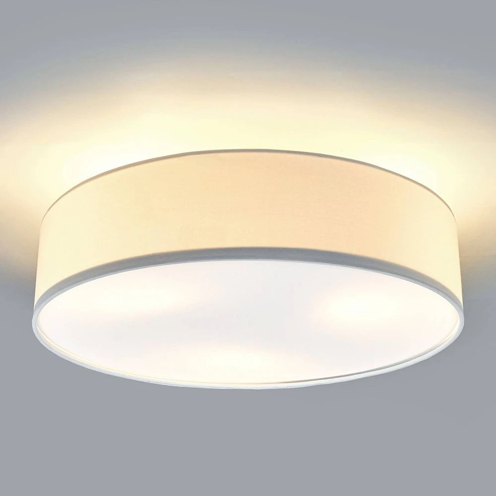 Plafonnier Lindby Sebastian, luminaire de plafond E27 blanc, produit de seconde main.