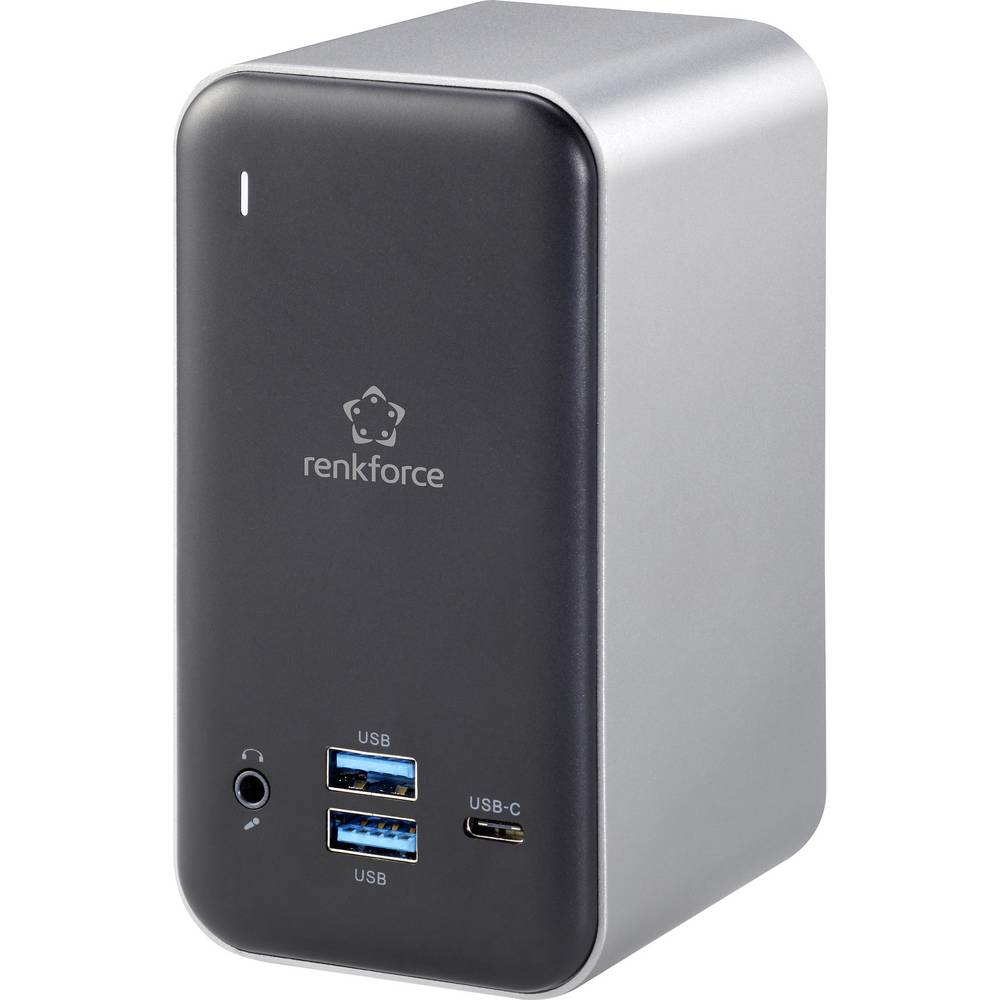 Renkforce USB-C Notebook Dockingstation Universal Ladefunktion Ladeturm Laden