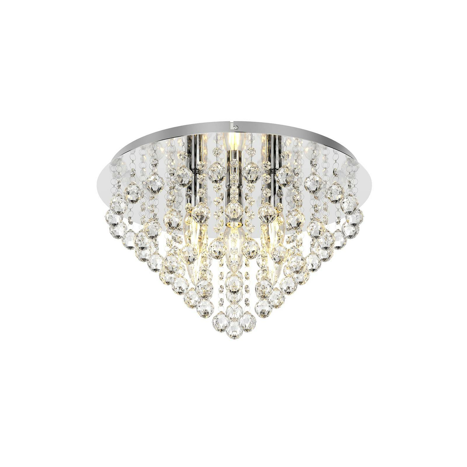 B-Ware Lindby Deckenlampe Annica Deckenlampe Lampe Leuchte Chromplatte E14 Chrom K399