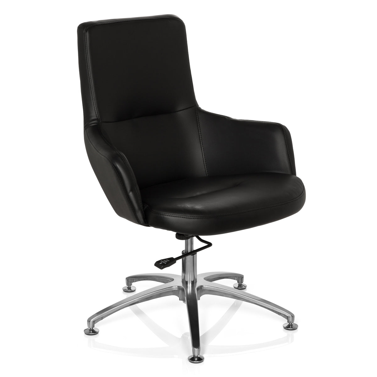 hjh OFFICE Loungesessel Stuhl Bürostuhl Kunstleder schwarz SIEHE TEXT/FOTO - 4260284086664