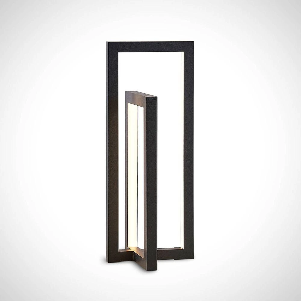 B-Ware Lucande Tischleuchte Schreibtischlampe Led Hylda Schwarz Dimmbar Modern Wohnb0