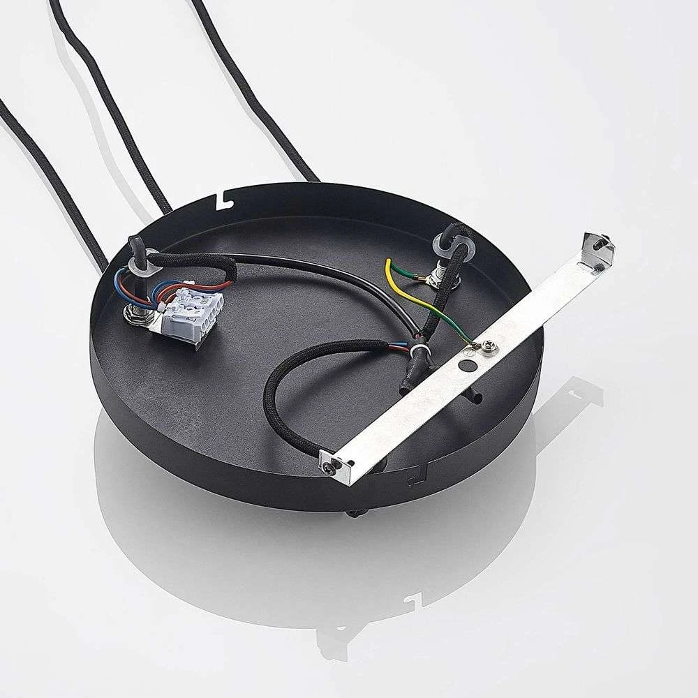 B-Ware Lindby Joffrey Hängeleuchte Pendelleuchte Deckenlampe Lampe 3 Flammig Schwarz