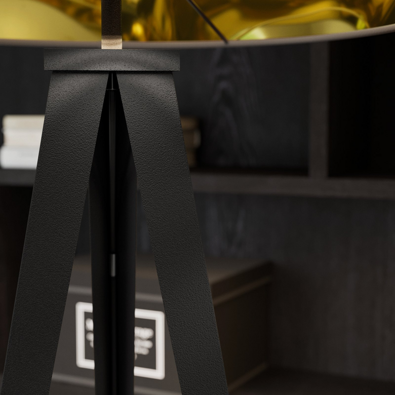 Lindby Benik Tripod Stehlampe S Tandleuchte Stehleuchte Wohnzimmerlampe Schw807 B-Ware - 4251096530964