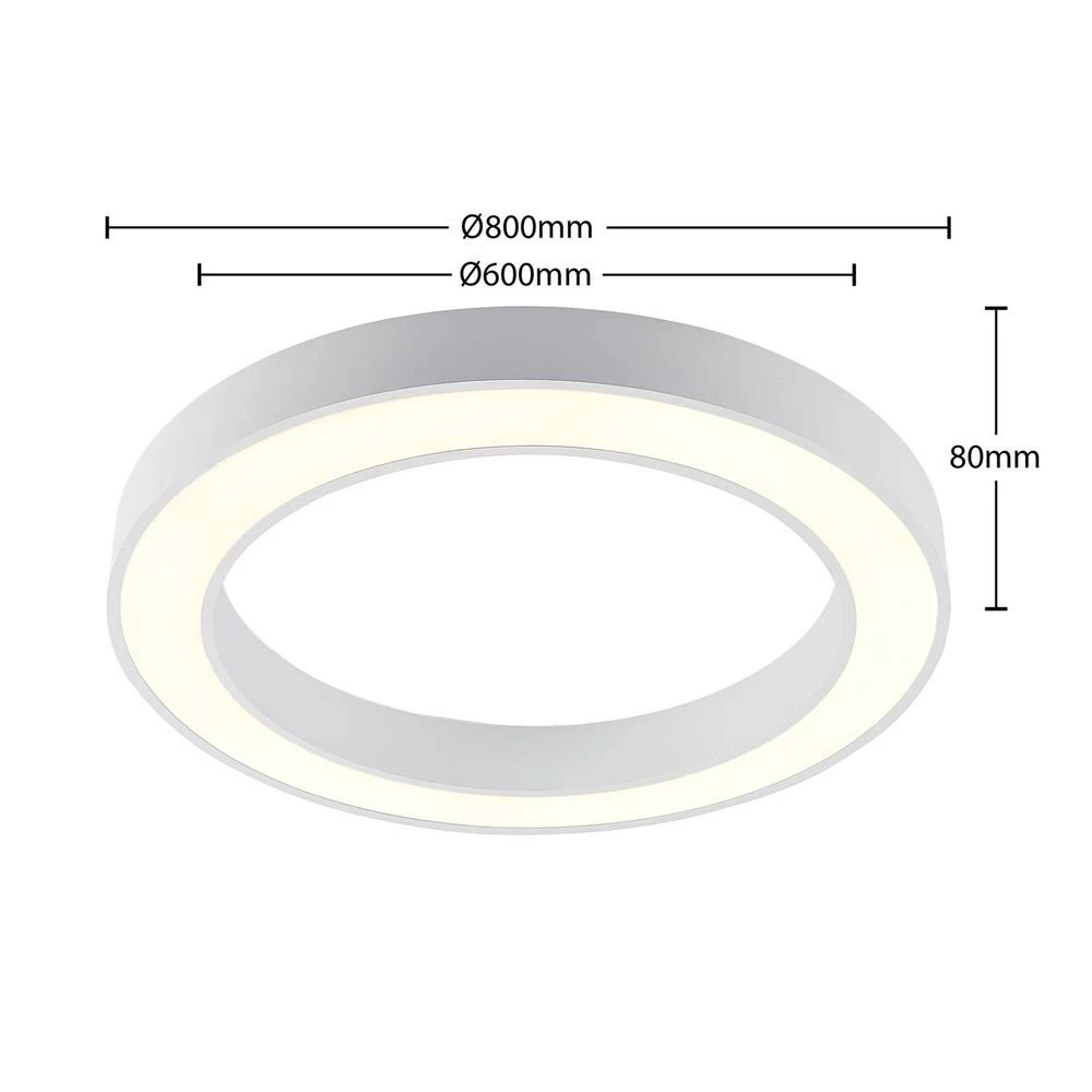 B-Ware Arcchio Deckenleuchte Lampe Led Weiß Ring Licht Aluminium Kunststoff Cct Dimm872