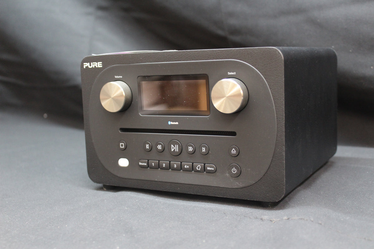 Pure Evoke C-D4 Tischradio UKW AUX Bluetooth CD Schwarz Radio Küchenradio Audio - 0759454510800