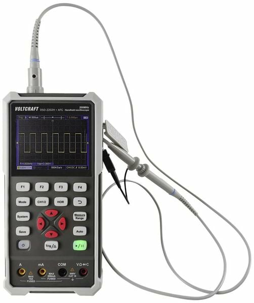 VOLTCRAFT DSO-2202H + AFG Hand-Oszilloskop Multimeter Spannungsprüfer Messgerät