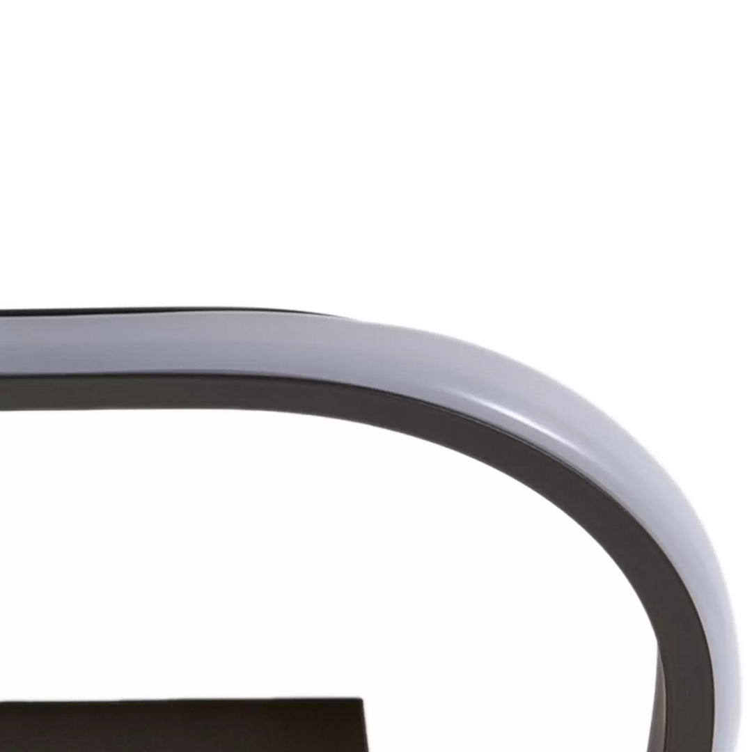 Lindby LED-Deckenleuchte Romilda Deckenlampe Leuchte Lampe grau Holz 37 cm breit
