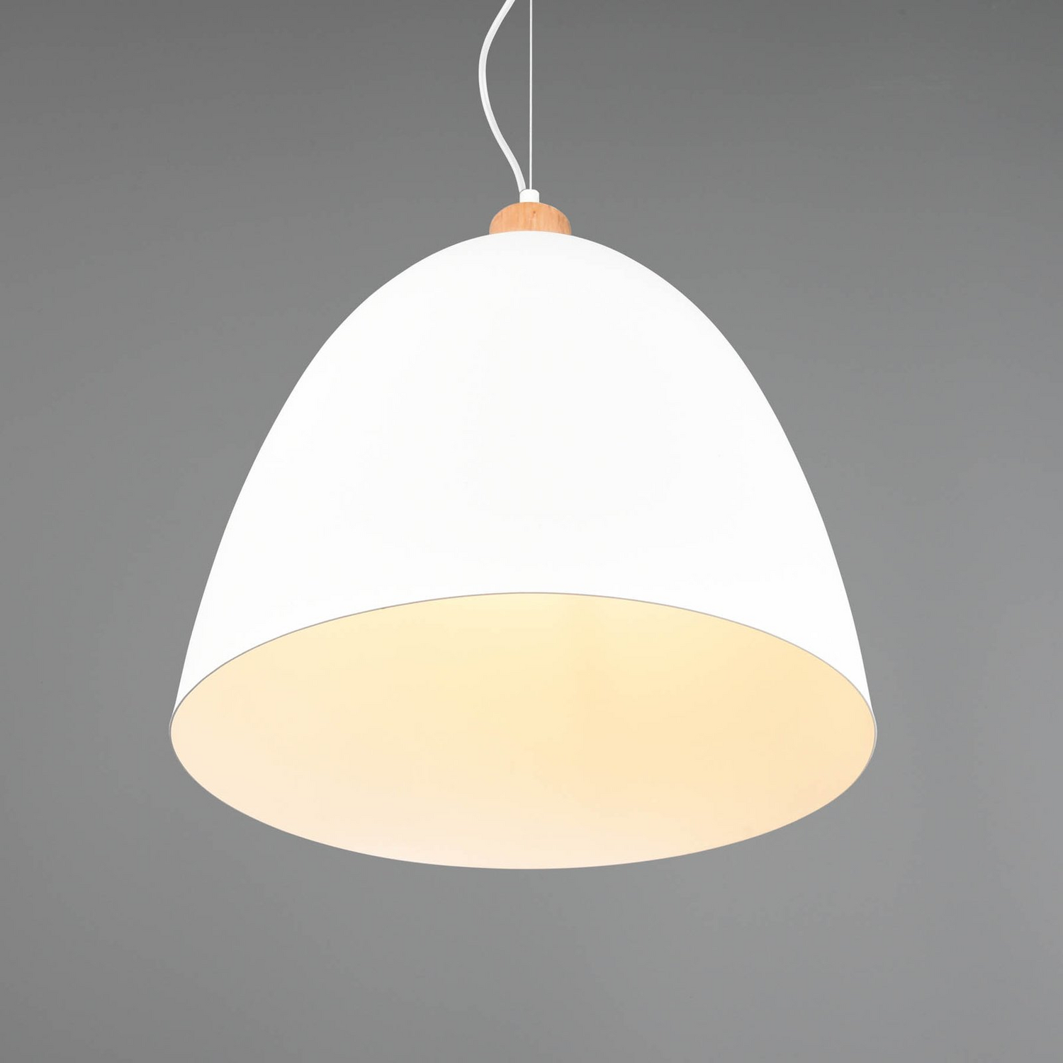 B-Ware Reality Leuchten Hängeleuchte Jagger Einflammig ø 40 Cm Weiß Deckenlampe Lampe