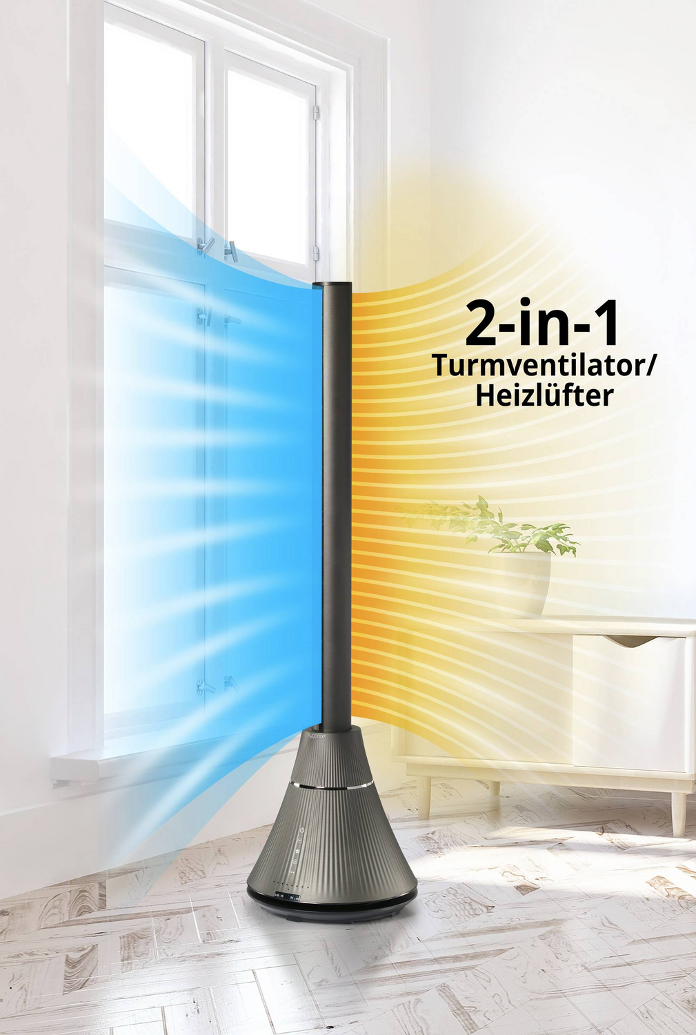 B-Ware Sygonix Turmventilator Ventilator Heizlüfter Lüfter Standventilator Standlüfter