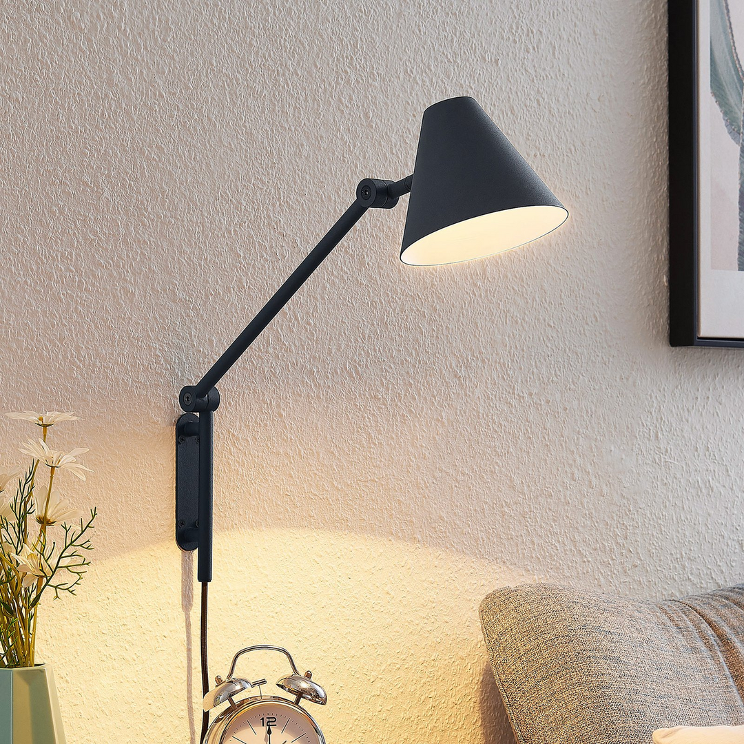 Lucande Phina Wandleuchte Wandlampe Lampe Leuchte Wohnzimmer ausziehbar 50,7cm