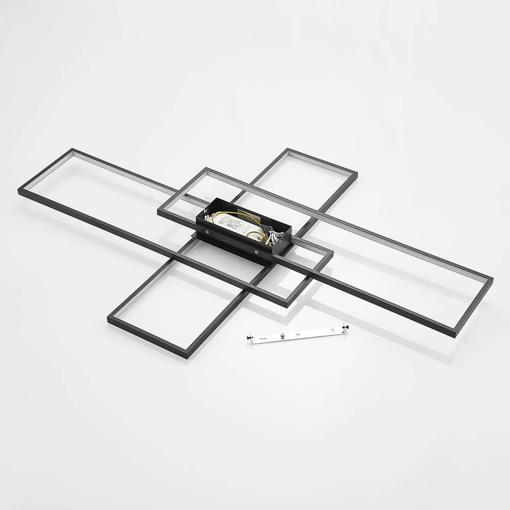 Lindby Led Deckenlampe Leuchte Deckenleuchte Lampe Led Schwarz Dimmbar 32 W B-Ware - 4251096587784