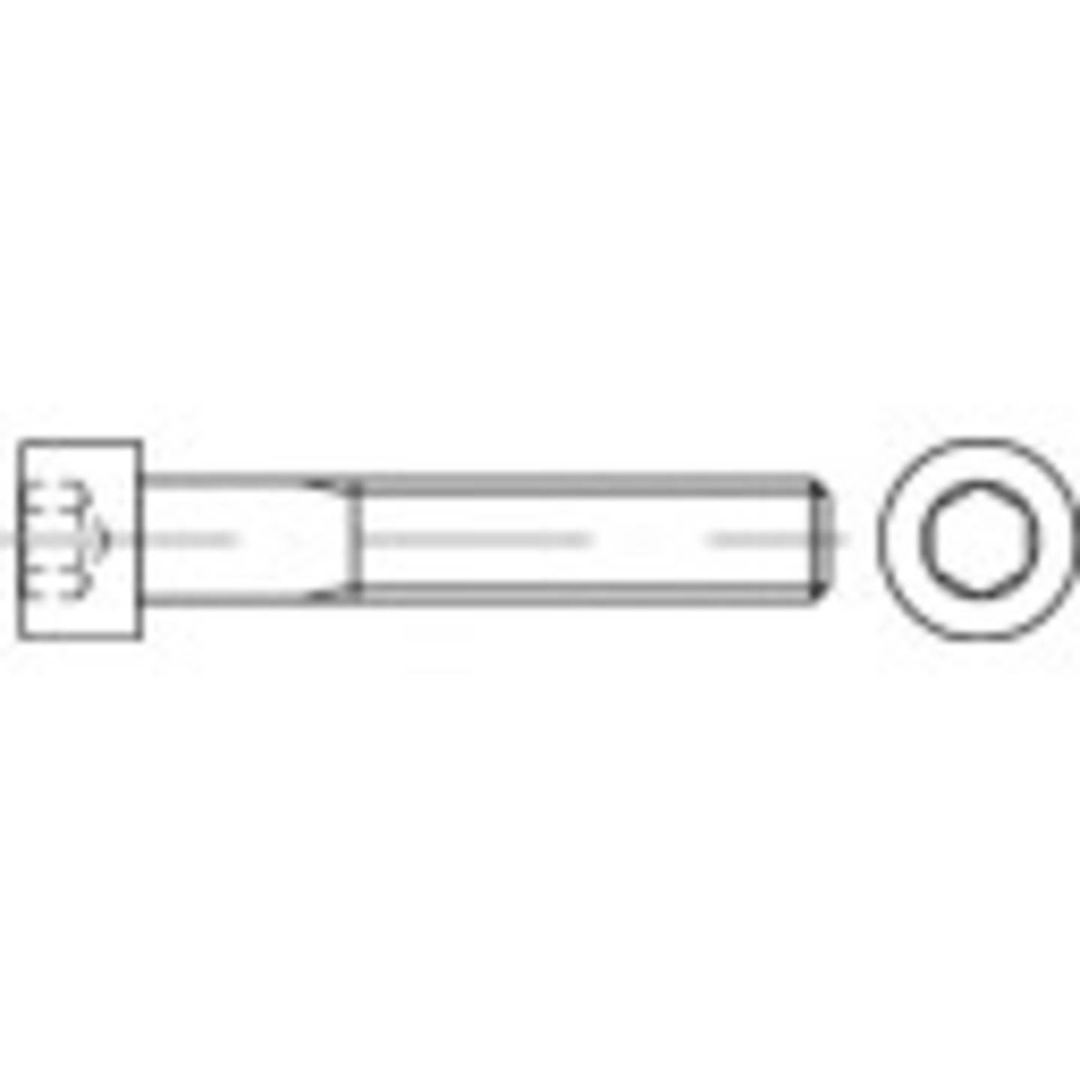 TOOLCRAFT Zylinderschrauben Innensechskant Edelstahl M4 14 mm DIN 912 500 St.