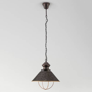B-Ware Orion Rustikale Pendelleuchte Shanta Deckenlampe Hängeleuchte Wohnzimmerlampe