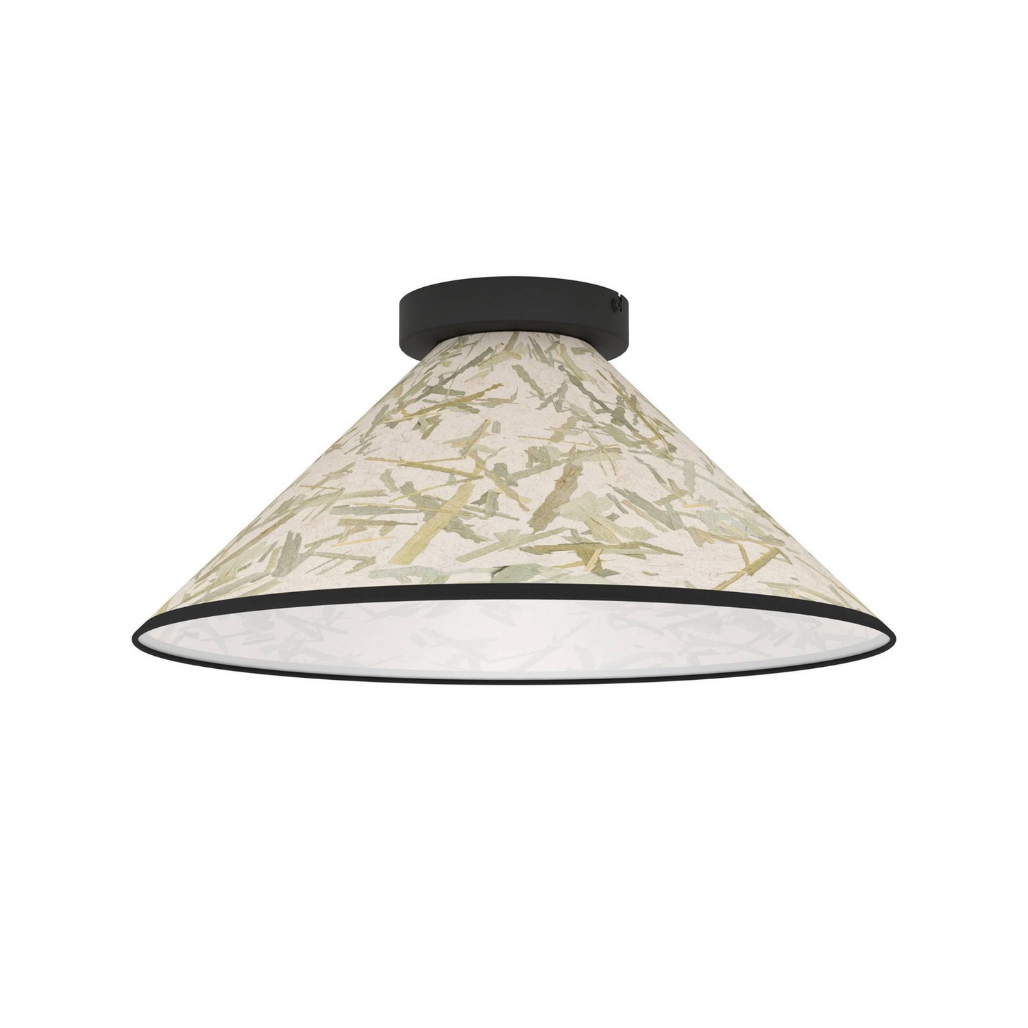 Eglo Deckenleuchte Oxpark ø 42 Cm Grün Weiß Schwarz Stoff Lampe Leuchte Spot B-Ware - 9002759439415