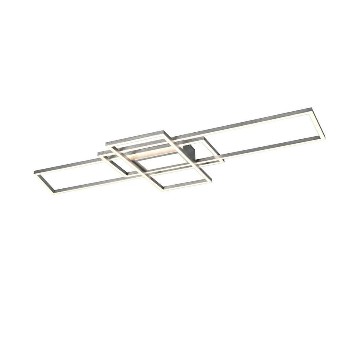 B-Ware Trio Cct Led Deckenlampe Irvine Deckenlampe Lampe Nickel 105 X 6,5 X 42 Cm