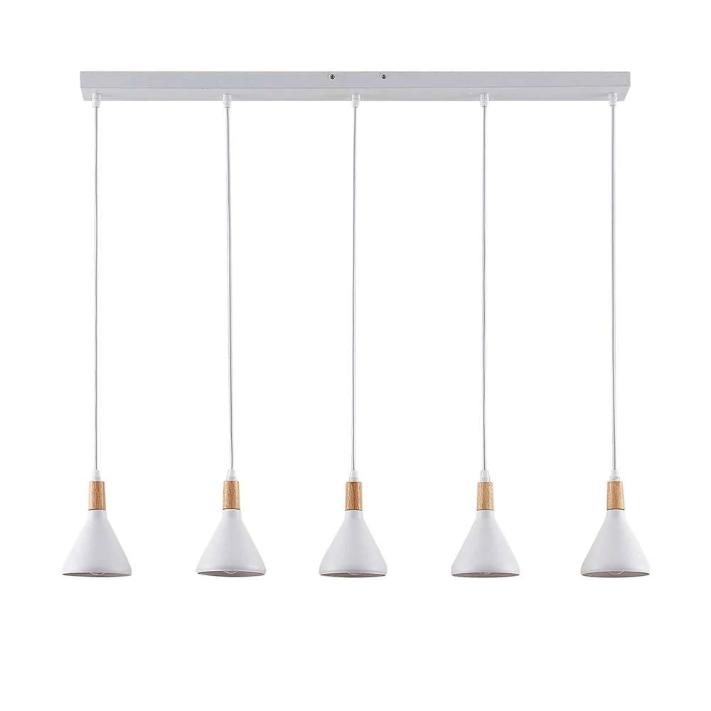 Lindby Led Pendelleuchte Arina Hängeleuchte Deckenlampe Lampe Weiß 5 Flammig822 B-Ware