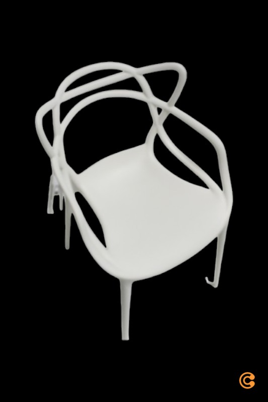 Kartell Masters Stuhl Esszimmerstuhl Armlehnstuhl  Lehnstuhl Küchenstuhl Weiß  B-Ware