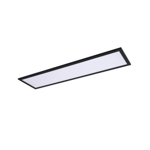 B-Ware Lindby LED Panel Deckenleuchte Plafoniere Enhife schwarz Aluminium Kunststoff 80