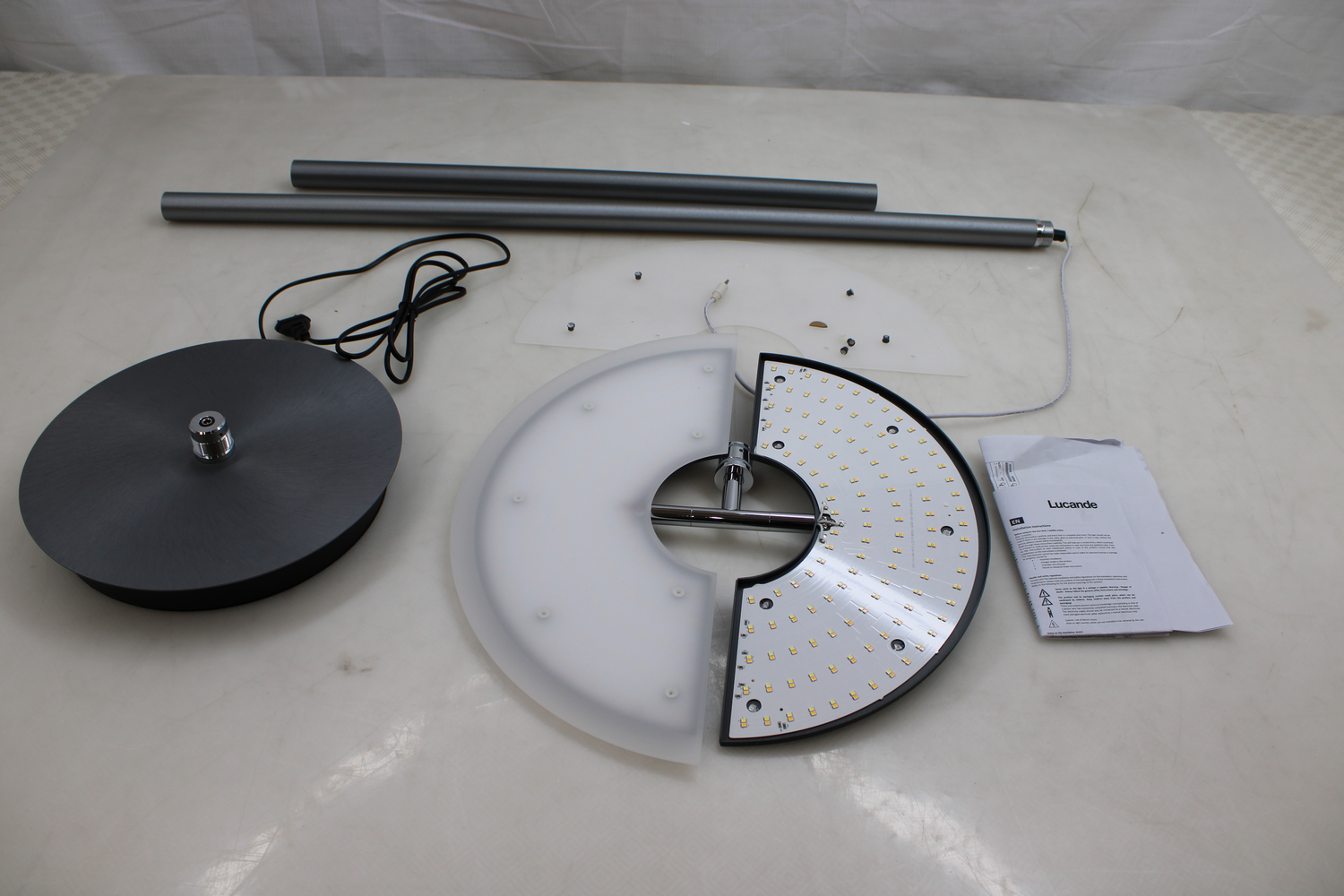 Lucande Kohen Led Stehlampe Anthrazit Stehleuchte Lampe Leuchte Siehe Text/Foto B-Ware