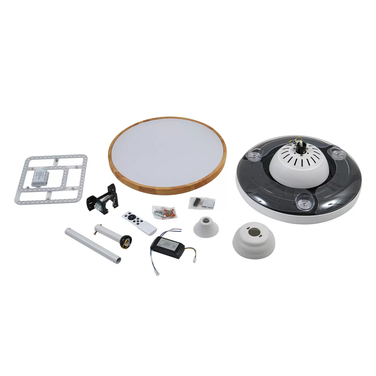 B-Ware Lindby Led Deckenventilator Oras Weiß Dc Leise ø 107 Cm Deckenlampe Ventila334