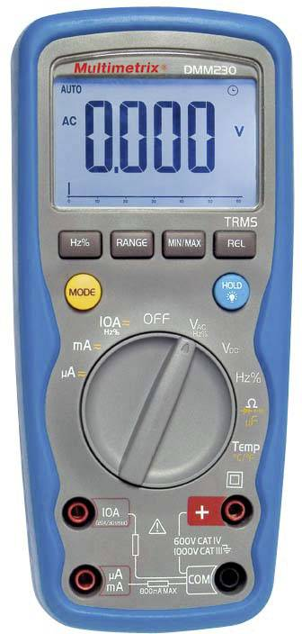 Multimetrix DMM 230 Hand-Multimeter digital Wasserdicht IP67 CAT III 1000 V