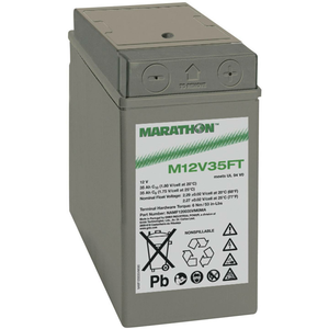 Gnb Marathon Exim12 V35 Ftv0 Namf120035 Vm0 Fb Bleiakku Blei Vlies Akku 12 V 35 Ah   B-Ware