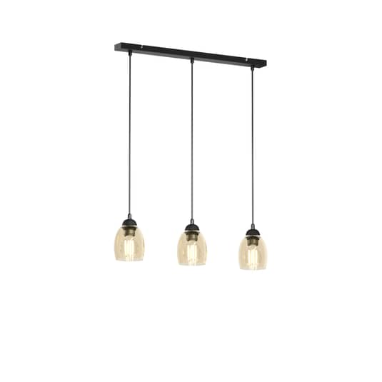 B-Ware Euluna Pendelleuchte Brillant Deckenlampe Hängeleuchte Deckenlicht 3 Flg Amber