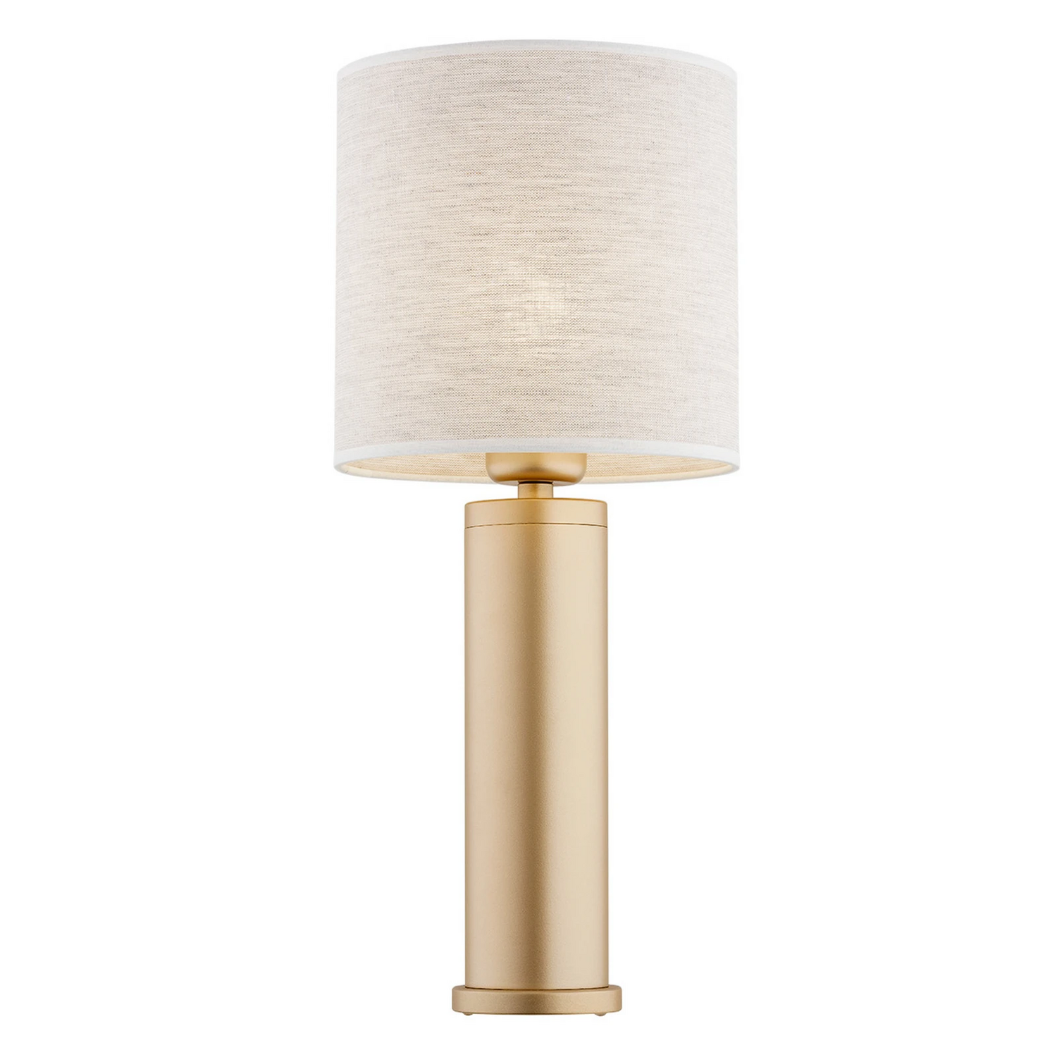 Romina Tischleuchte mit Leinenschirm Tischlampe Leuchte Lampe Tischlicht Licht