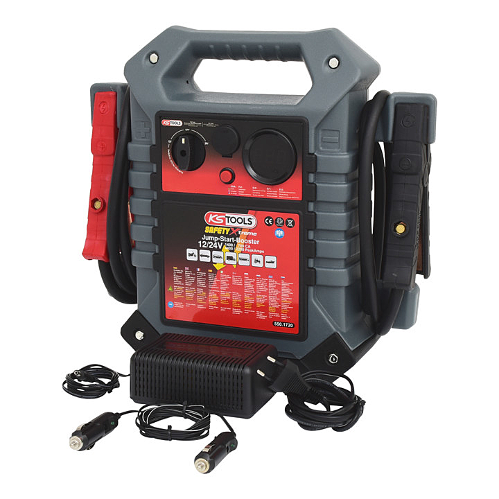 KS Tools 12 V + 24 V Batterie-Booster, mobiles Starthilfegerät 1400 A DEFEKTWARE