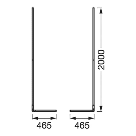 Ledvance Smart+ Wi Fi Floor Corner Stehlampe Stehleuchte Eckleuchte Schwarz 200cm B-Ware