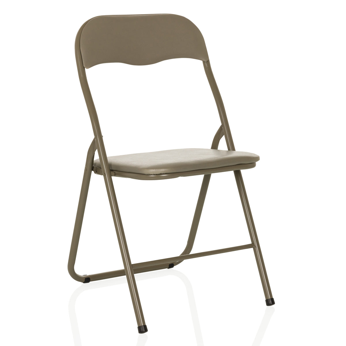 hjh OFFICE TUDELA BASIC PVC taupe Konferenzstuhl Besucherstuhl Klappstuhl97 - 4064323037781