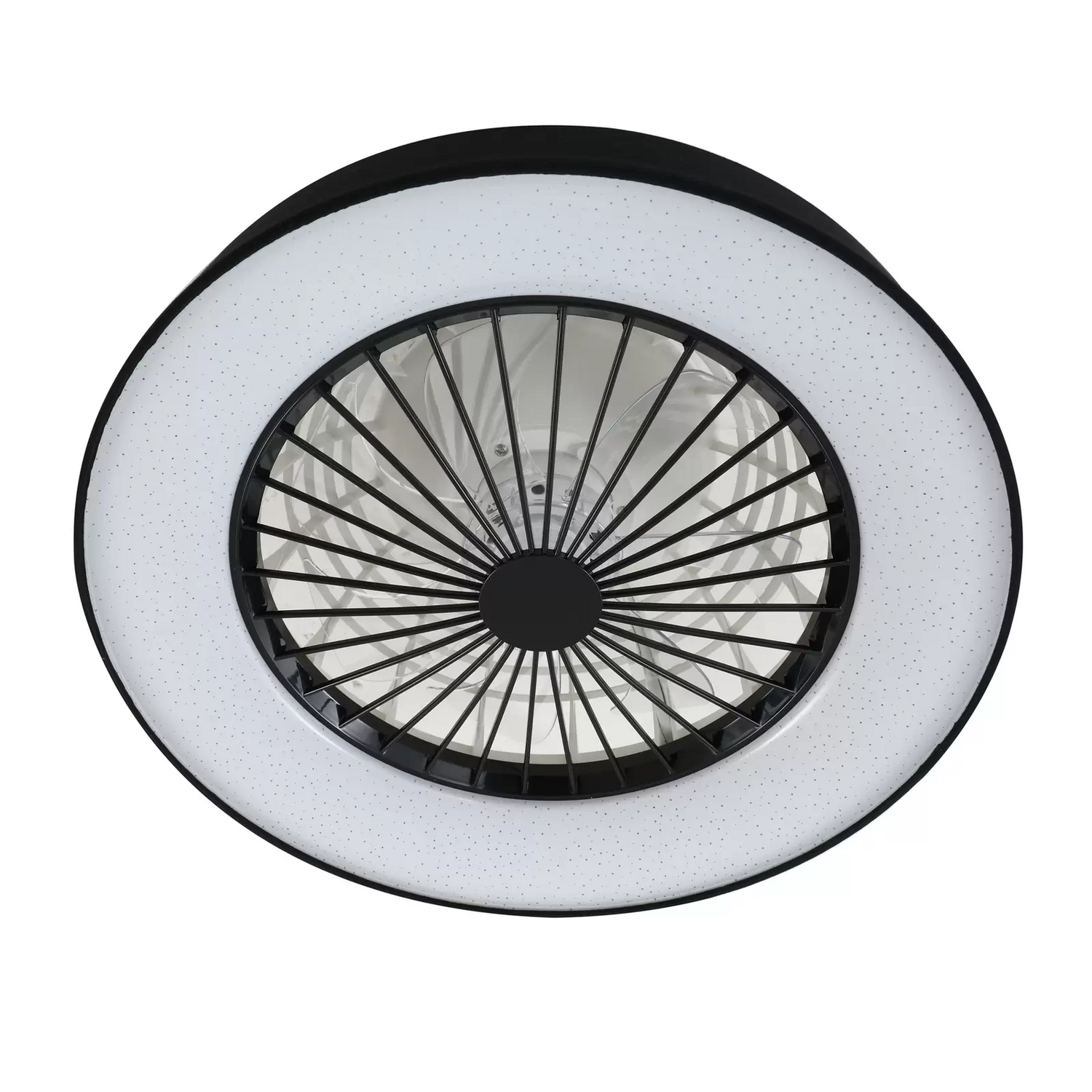 B-Ware Lindby Led Deckenventilator Mace Deckenventilator Ventilator Schwarz Leise ø 47