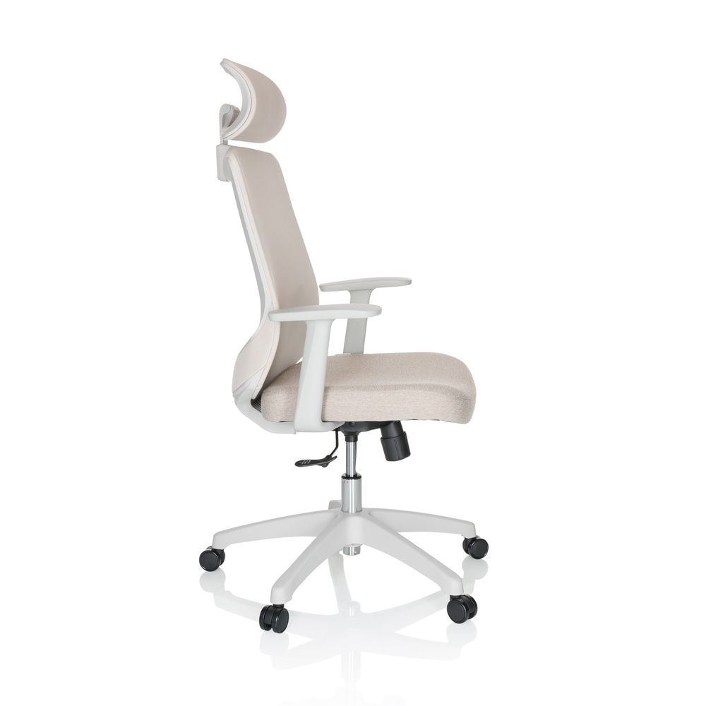 hjh OFFICE MIKEO W Home Office Bürostuhl Beige Drehstuhl Arbeitsstuhl Stuhl Büro - 4064323028352