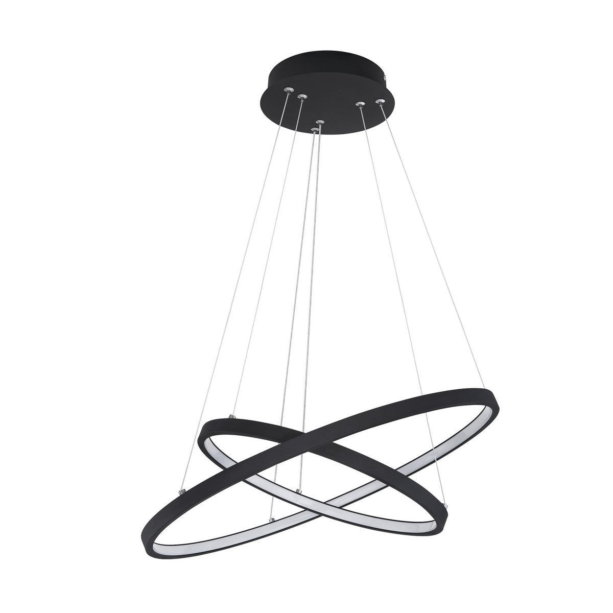 Globo LED-Hängeleuchte Ralph zweiflammig schwarz Deckenlampe Deckenleuchte Lampe - 9007371401987