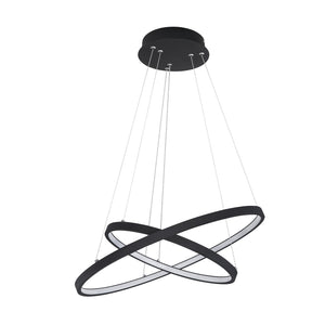 B-Ware Globo LED-Hängeleuchte Ralph zweiflammig schwarz Deckenlampe Deckenleuchte Lampe
