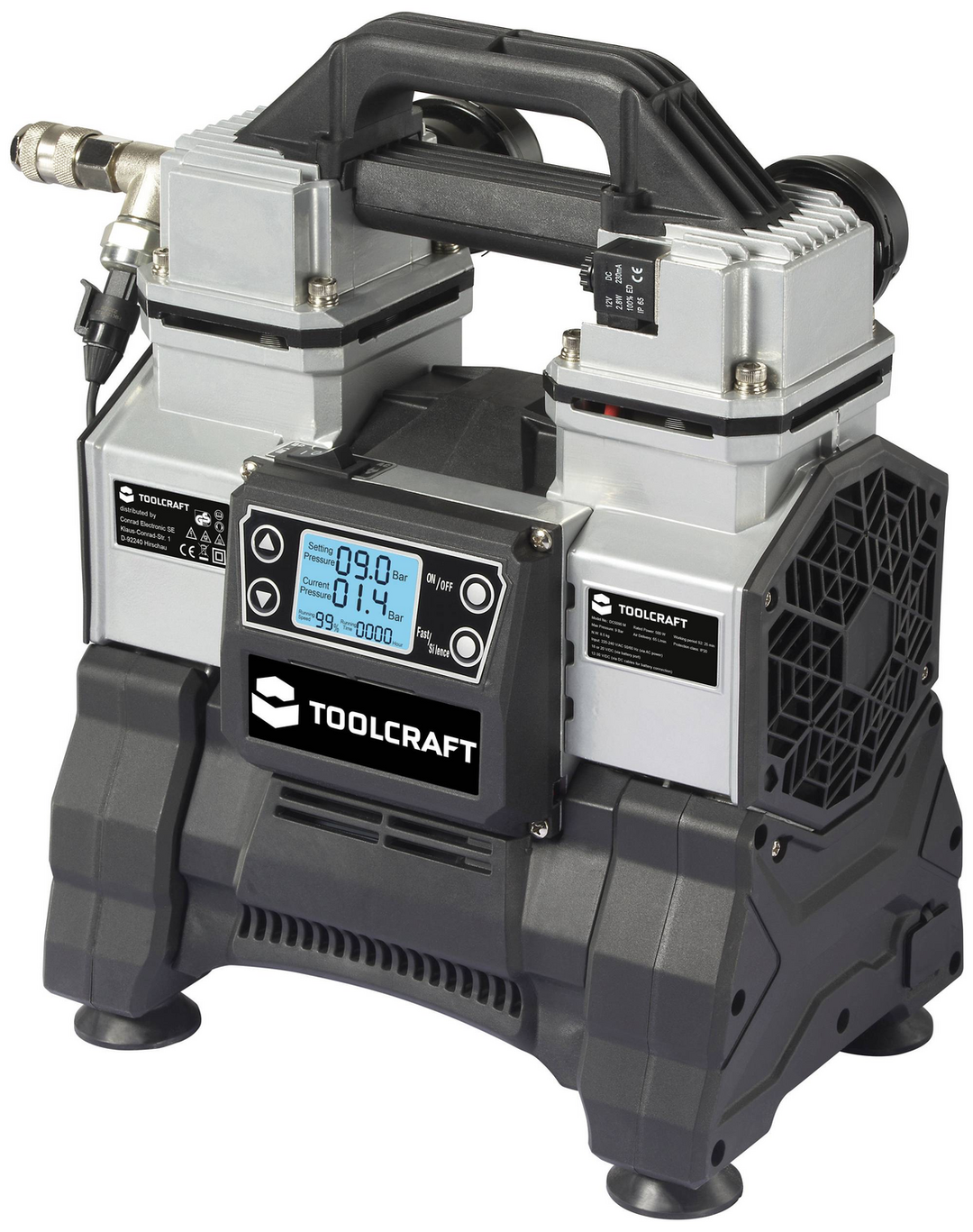 Toolcraft To 8952876 18 Vdc/230 Vac 9 Bar Druckluftkompressor Kompressor B-Ware