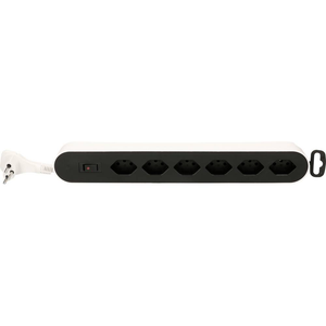 Multiprise Max Hauri AG 160033, blanche/noire, avec prise, produit de seconde main.
