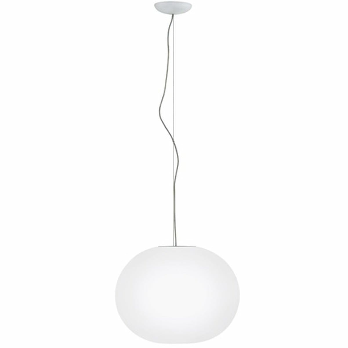 B-Ware Flos Glo Ball 2 Pendelleuchte Design Wohnzimmerlampe Kugel Pendelleuchte Weiß