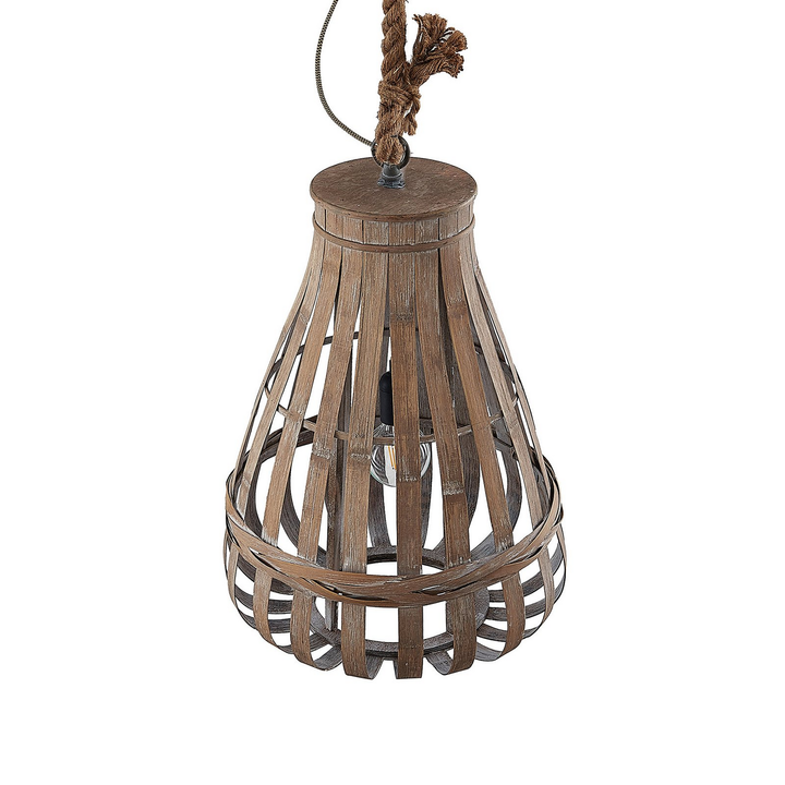 Lindby Haruno Hängeleuchte Aus Rattan 42 Cm Deckenlampe Deckenleuchte Lampe Spot B-Ware