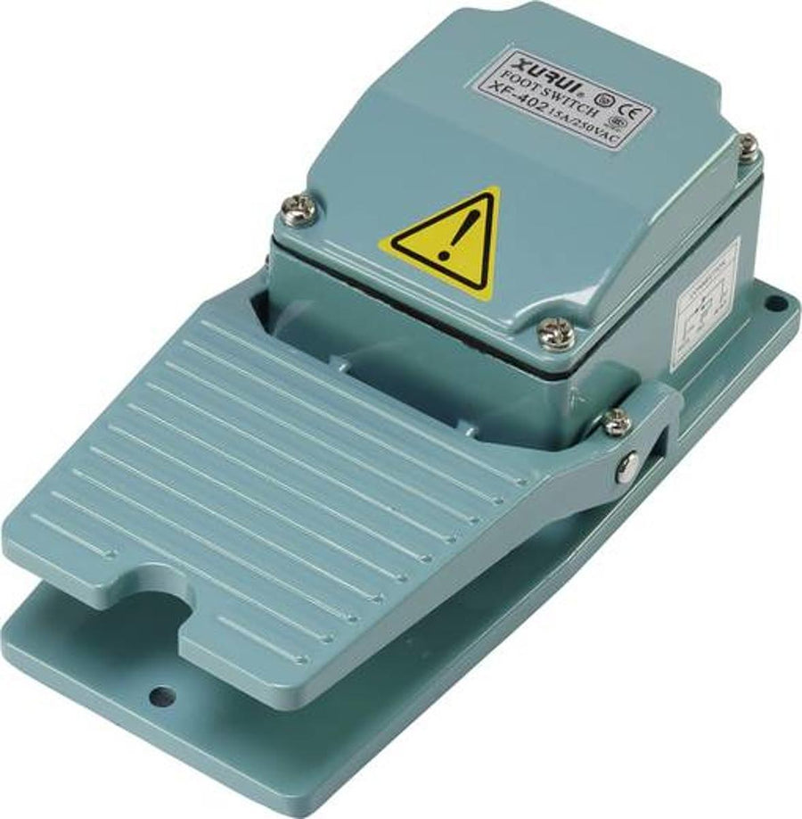 Tru Components Xf 402 Fußschalter 250 V/Ac 15 A 1 Schließer Aluminium Alu Grün B-Ware - 2050004876659
