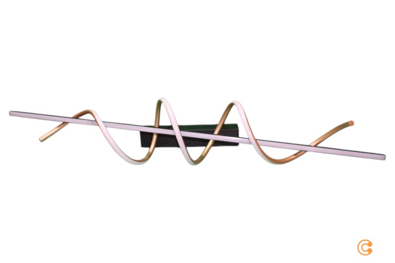 Led Hängeleuchte Emanda, Eisen, Schwarz Messing B-Ware - 4043689001902