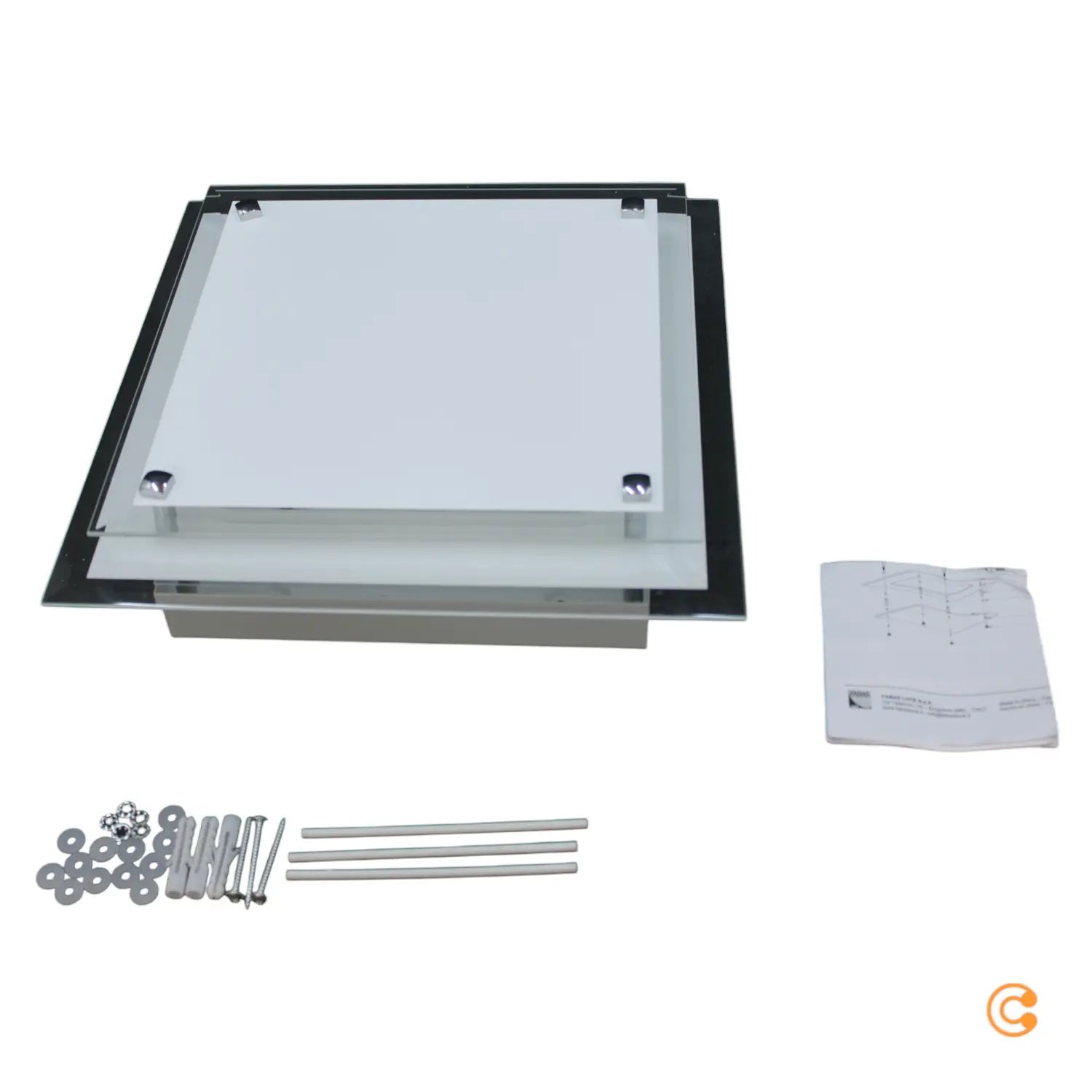 B-Ware Fabas Luce Glas Deckenleuchte Maggie Deckenlampe Lampe Leuchte Siehe Text/Foto - 8019282030034